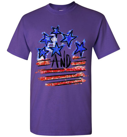 Stars and Stripes Tee Shirt Top