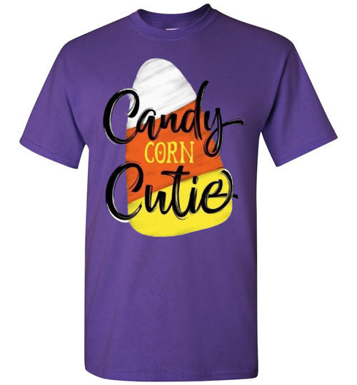 Candy Corn Cutie Fall Halloween Tee Shirt Top T-Shirt