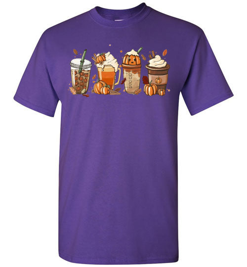 Pumpkin Spice Drink Fall Autumn Graphic Tee Shirt Top