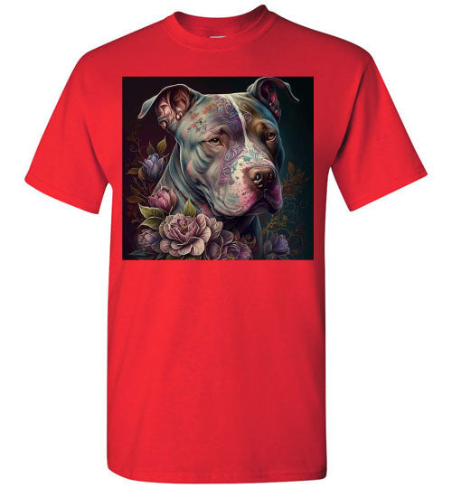 Pit Bull Dog Graphic Tee Shirt Top T-Shirt