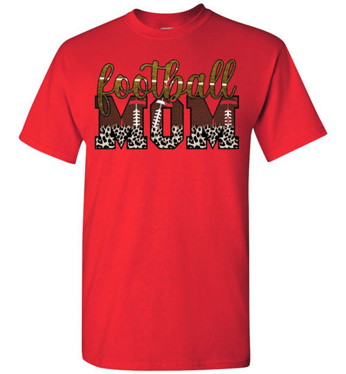 Football Mom Sports Football Graphic Tee Shirt Top
