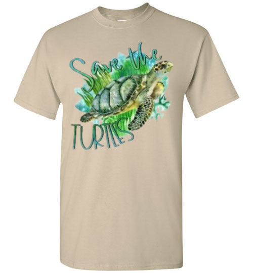 Save The Turtles Graphic Tee Shirt Top
