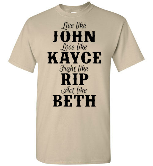 John Kayce Rip Beth Tee Shirt Graphic Top T-Shirt