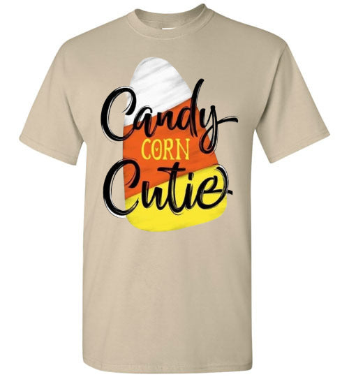 Candy Corn Cutie Fall Halloween Tee Shirt Top T-Shirt