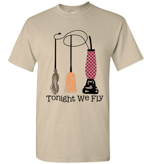 Tonight We Fly Witch Fall Halloween Tee Shirt Top