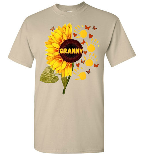 Granny Sunflower Graphic Tee Shirt Top