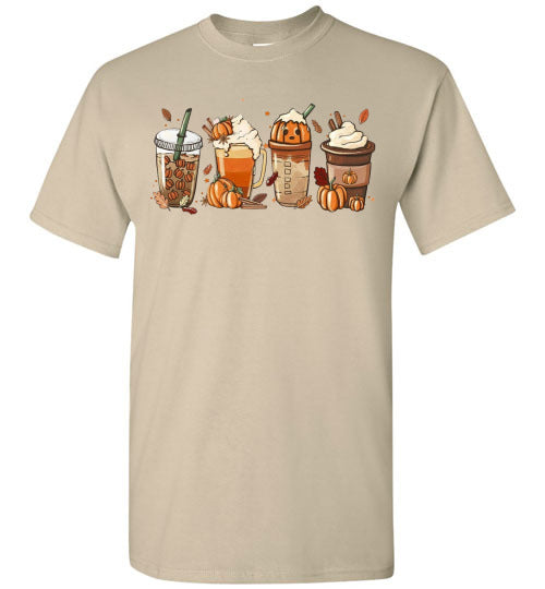 Pumpkin Spice Drink Fall Autumn Graphic Tee Shirt Top