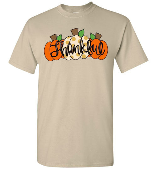 Thankful Pumpkins Graphic Tee Shirt Top