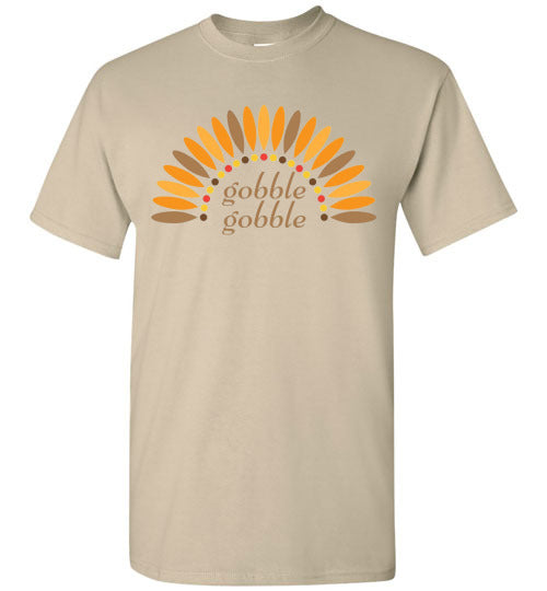 Gobble Gobble Turkey Thanksgiving Graphic Tee Shirt Top