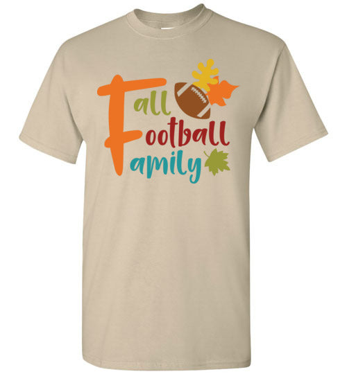 Fall Football Family Autumn Graphic Tee Shirt Top