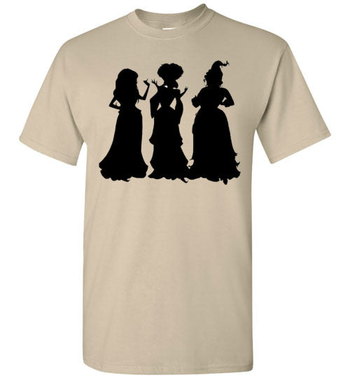 Halloween Witch Silhouette Graphic Tee Shirt Top