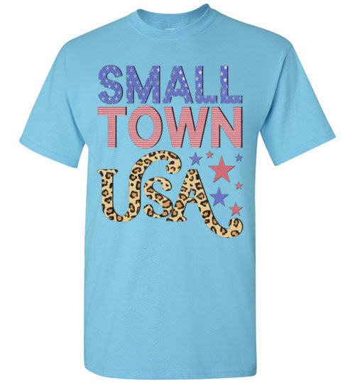 Small Town USA Tee Americana  Patriotic Shirt Top T-Shirt