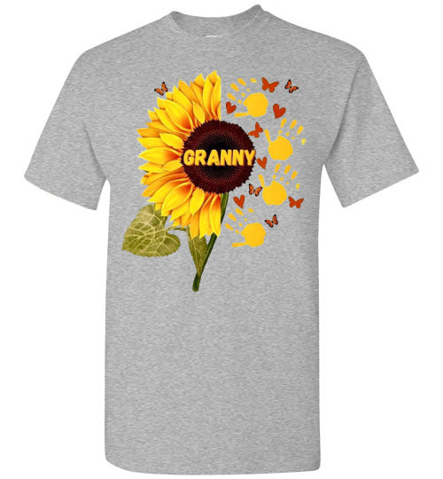 Granny Sunflower Graphic Tee Shirt Top