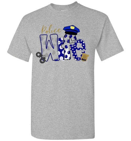 Police Wife Tee Shirt Top T-Shirt