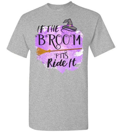 If The Broom Fits Witch Halloween Fall Tee Shirt Top T-Shirt