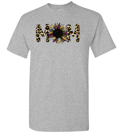 Mom Mother Leopard Tee Shirt Top T-shirt