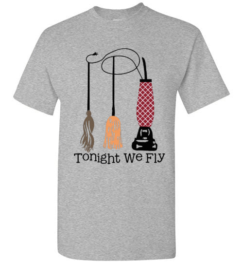 Tonight We Fly Witch Fall Halloween Tee Shirt Top
