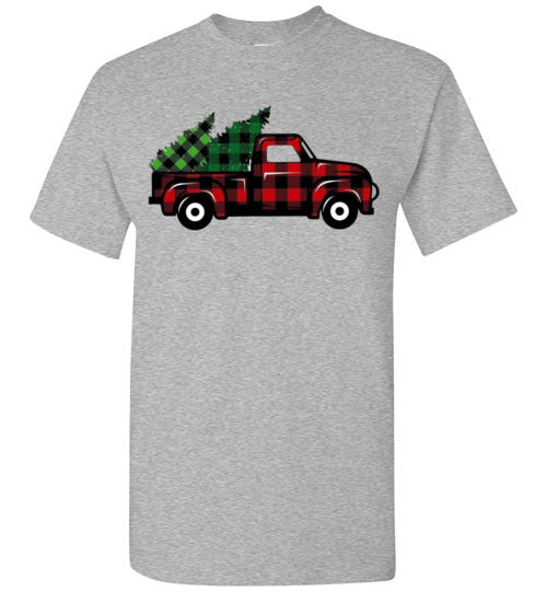 Buffalo Check Old Truck Tee Shirt Top T-Shirt
