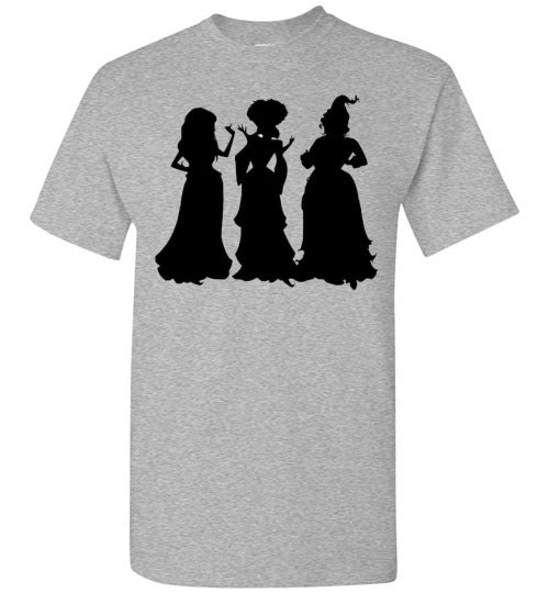 Halloween Witch Silhouette Graphic Tee Shirt Top