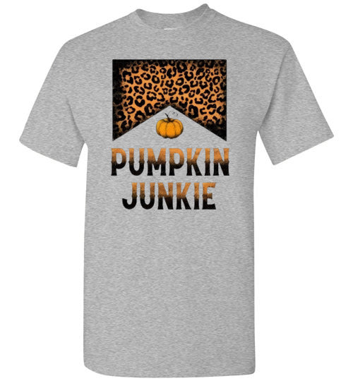 Pumpkin Junkie Graphic Fall Tee shirt Top
