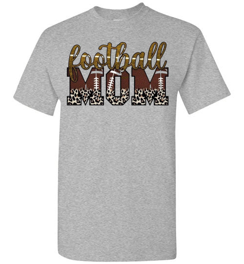 Football Mom Sports Football Graphic Tee Shirt Top