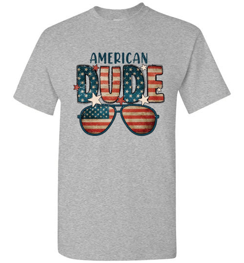 American Dude Patriotic American Tee Shirt Top 32895