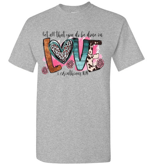 Love Christian Faith Tee Shirt Top T-Shirt