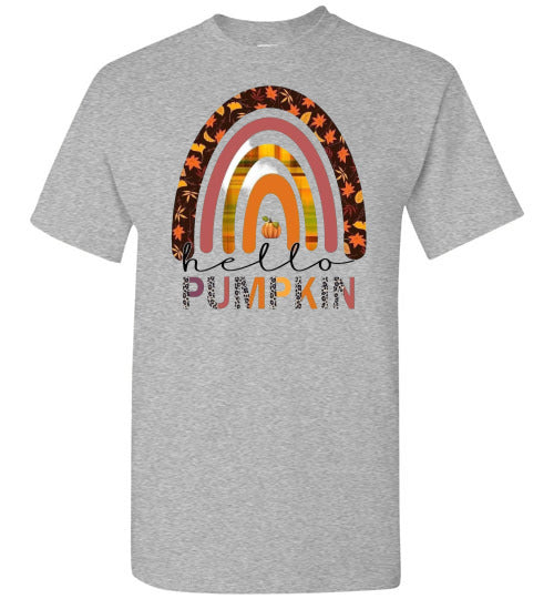 Pumpkin Rainbow Fall Tee Shirt Top T-Shirt