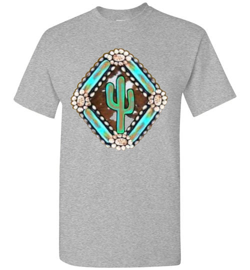 Southwestern Cactus Tee Shirt Graphic Top T-shirt