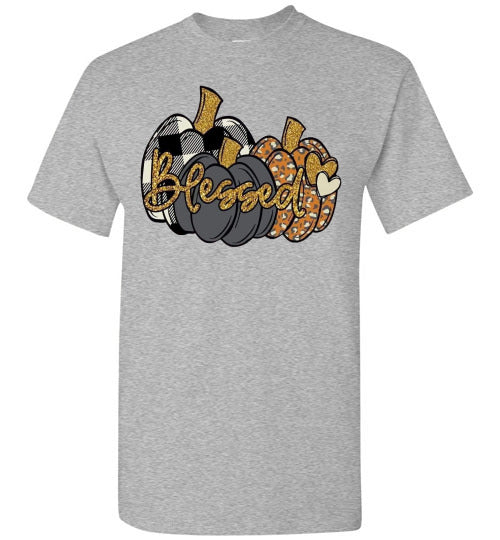 Blessed Fall Pumpkin Tee Shirt Top T-Shirt