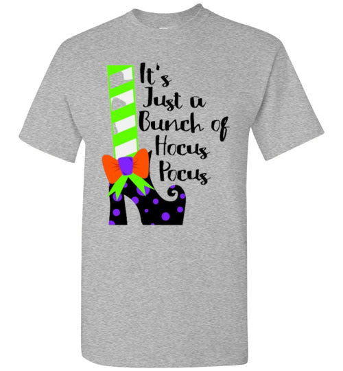 It's Just A Bunch Of Hocus Pocus Witch Halloween Graphic Tee Shirt Top