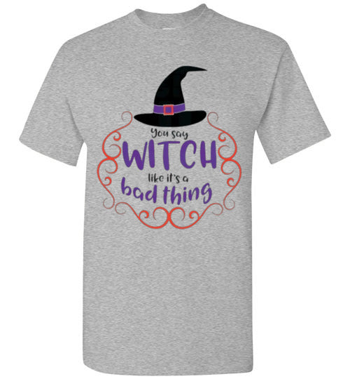 Bad Thing Witch Fall Halloween Tee Shirt Top T-shirt