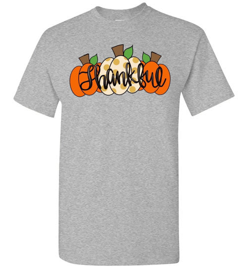 Thankful Pumpkins Graphic Tee Shirt Top