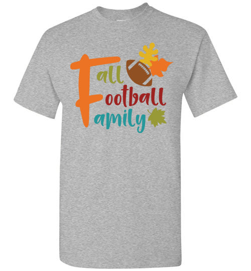 Fall Football Family Autumn Graphic Tee Shirt Top