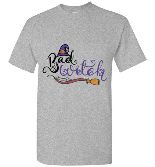 Bad Witch Halloween Tee Shirt Top T-Shirt