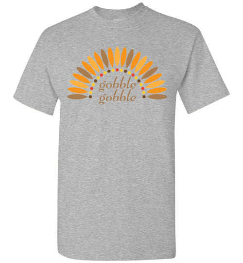 Gobble Gobble Turkey Thanksgiving Graphic Tee Shirt Top