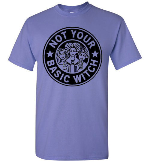 Not Your Basic Witch Halloween Graphic Tee Shirt Top