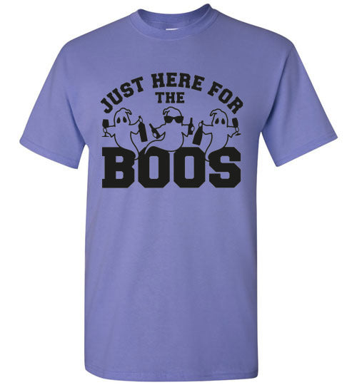 Just Here For The Boos Ghost Halloween Graphic Tee Shirt Top