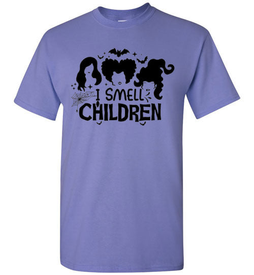 I Smell Children Halloween Witch Graphic Tee Shirt Top