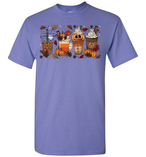 Starbucks Pumpkin Spice Drink Coffee Frappe Fall Autumn Graphic Tee Shirt Top