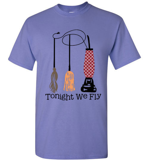 Tonight We Fly Witch Fall Halloween Tee Shirt Top