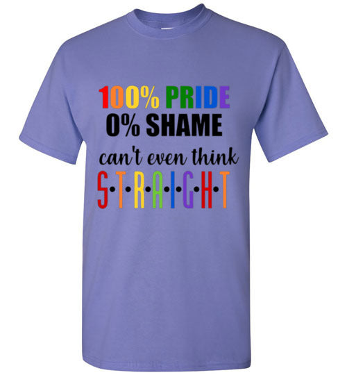 100% Pride Tee Shirt Top T-Shirt