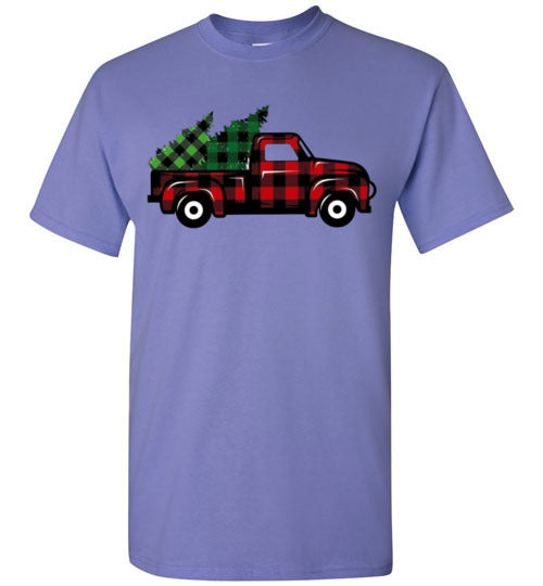 Buffalo Check Old Truck Tee Shirt Top T-Shirt