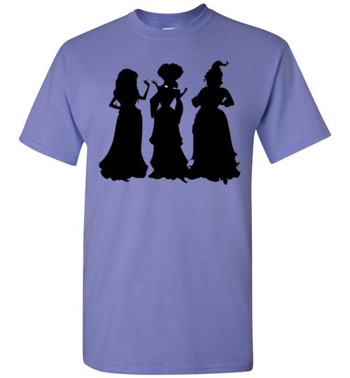 Halloween Witch Silhouette Graphic Tee Shirt Top