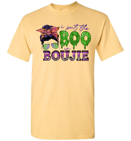 i Put The Boo In Boujie Fall Halloween Tee Shirt Top T-Shirt