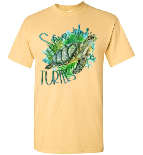 Save The Turtles Graphic Tee Shirt Top