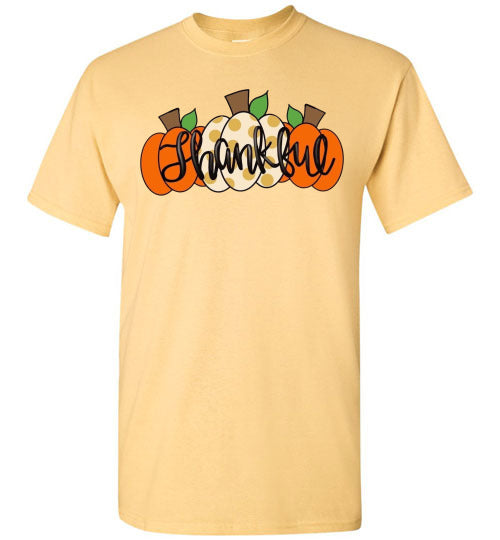 Thankful Pumpkins Graphic Tee Shirt Top