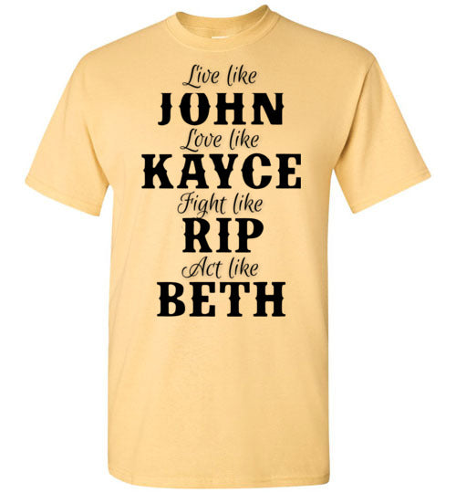 John Kayce Rip Beth Tee Shirt Graphic Top T-Shirt