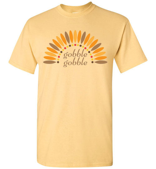 Gobble Gobble Turkey Thanksgiving Graphic Tee Shirt Top