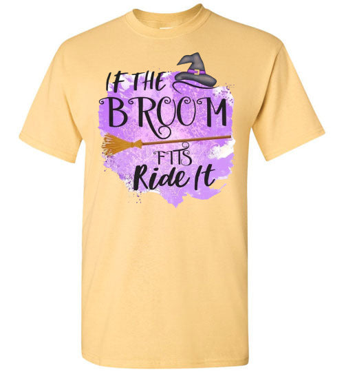 If The Broom Fits Witch Halloween Fall Tee Shirt Top T-Shirt